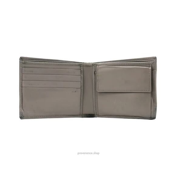 🔴 Gucci Bifold Wallet - Grey Diamante Leather - Picture 6 of 9